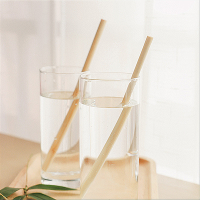 100%のタケ使い捨て可能なわら子供の有機性飲む使用法のための19cm 22cm