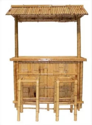 バンブー・ティキバーセット バンブー・屋根付き バックヤード&ガーデンバー家具 屋外娯楽用